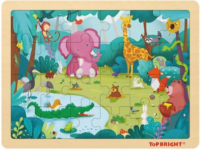 Bild zu Top Bright Holzpuzzle Tiere Zoo 24 Teile