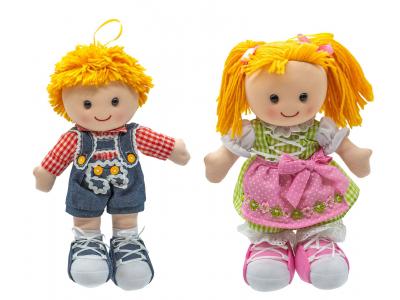 Bild zu Puppen Trachtenpaar, Seppl und Traudi Stoffpuppe Weichpuppe in Tracht 30 cm