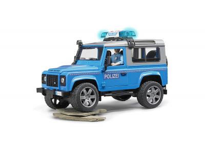 Bild zu Bruder Land Rover Defender Station Wagon Polizeifzg.mit Polizist+Ausst.
