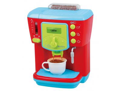 Bild zu Playgo Kaffeemaschine Deluxe Espressomaschine für die Spielküche rot blau