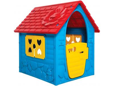 Bild zu Spielhaus Dohany Kinder Gartenhaus blau mit Fenster 106 cm