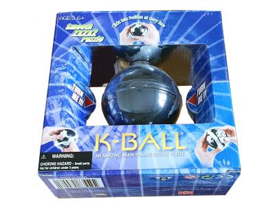 Bild zu K-Ball Logik Puzzle, Ball mit Dreheffekt schwarz Globus