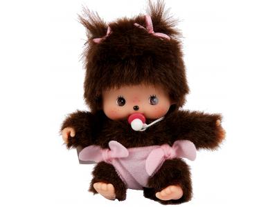 Bild zu Monchhichi Puppe Baby Bebichhichi Girl mit Windel 15 cm