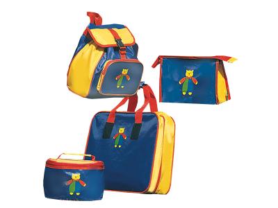 Bild zu Kinder Taschen-Set Rucksack Spielzeugtasche Hygienebeutel Koffer