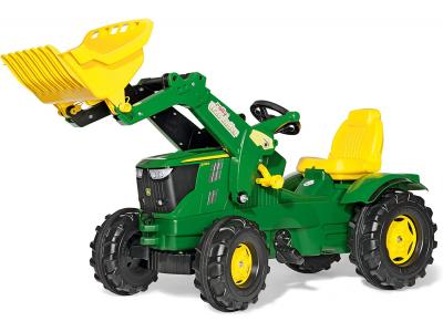 Bild zu Rolly Toys RollyFarmtrac Traktor Trettraktor John Deer 6210R mit Frontlader
