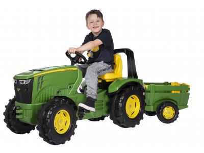 Bild zu Rolly Toys großer Traktor Kindertraktor X-Trac John Deere mit Anhänger