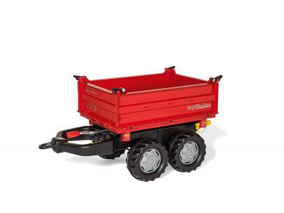 Bild zu Rolly Toys Traktor Anhänger Mega Trailer Dreiseitenkipper rot