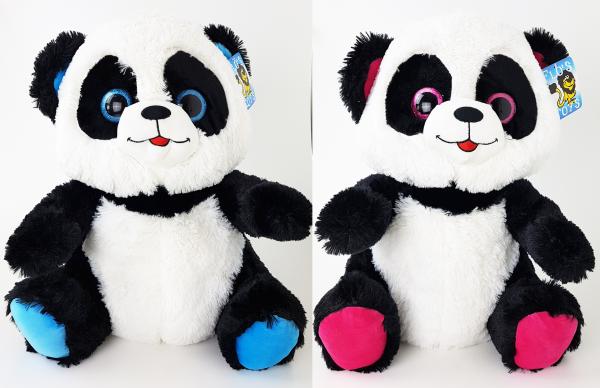 Plüschtier Panda entzückender Pandabär mit Glitzeraugen 50 cm BLAU 40821 
