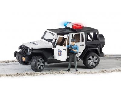 Bild zu Bruder Jeep Wrangler Unlimited Rubicon Polizeifahrzeug, L & S und Polizist