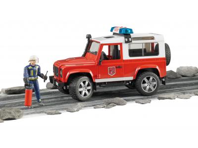 Bild zu Bruder Land Rover Defender Station Wagon Feuerwehreinsatzw.+Feuerwehrm.
