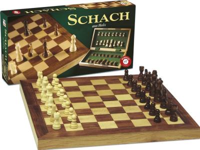 Bild zu Piatnik Schach Spiel Schachkassette Holz groß
