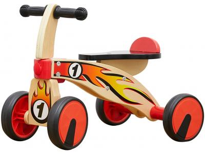 Bild zu Top Bright Kinder Holz Dreirad  Laufrad Rutscher Spielzeug 