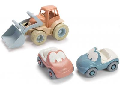 Bild zu Dantoy BIO Plastik Traktor + tiny BIO Funcars 3 tlg Kinderspielzeug