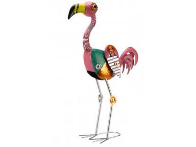 Bild zu Garten Deko-Figur Flamingo Funky Mingo  aus Metall 54 cm Gartendekoration