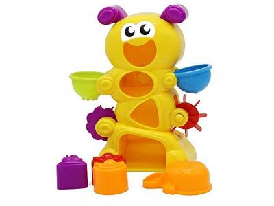 Bild zu Bade Raupe Spielzeug für Badewanne mit Wasserrad Steckspiel uvm