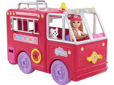 Bild zu Barbie Feuerwehrauto mit 18 cm Chelsea Puppe mit viel Zubehör