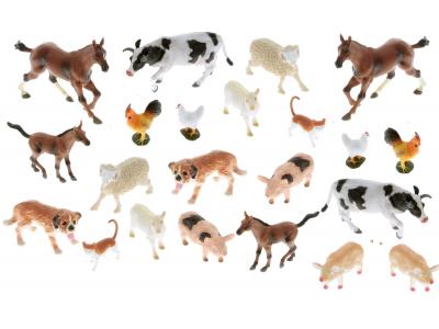 Bild zu 24 Stück  Bauernhoftiere große Tiere  für Spiel Bauernhof