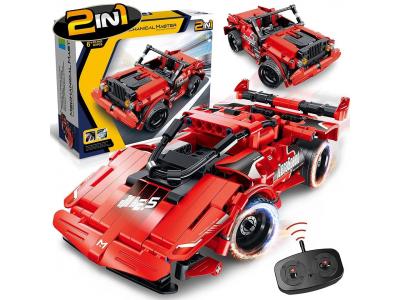 Bild zu Tech Bricks Bausteine 2in1 mit Fernsteuerung Rennautor und Racing Car