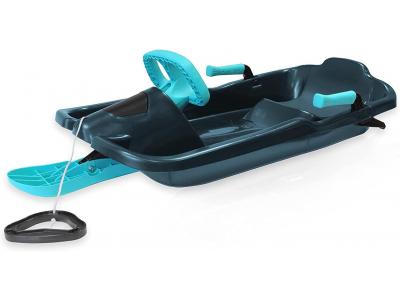 Bild zu Skipper Lenkbob für Kinder - Bob Schlitten mit Lenkrad aus hochwertigem Kunststoff 