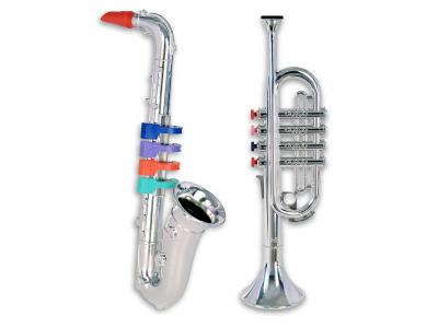 Bild zu Bontempi Trompete und Saxofon Kinder Instrumente Set