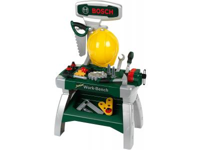 Bild zu Bosch Werkbank junior Spielwerkbank mit Helm und Werkzeug ab 2 Jahren