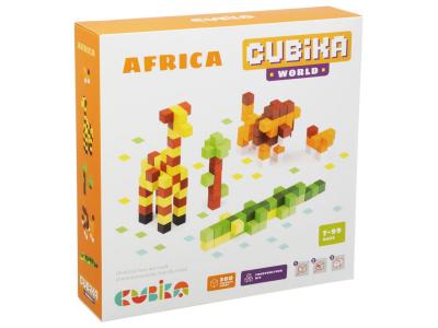 Bild zu Cubika Bausteine Holz 3D Welt Afrika Bauklötze Bastelset