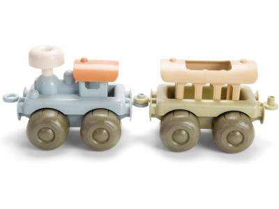 Bild zu Dantoy Bio Plastic Zug mit Anhänger Eisenbahn 