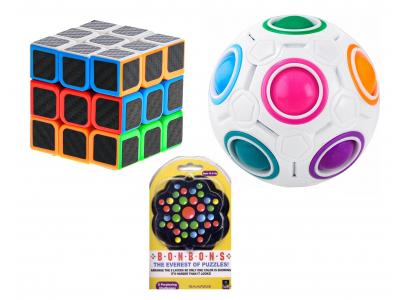 Bild zu Denksport Geschicklichkeits Set für Kinder Magic Cube Regenbogenball Ebenenpuzzle
