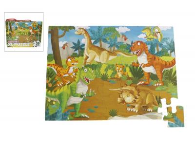 Bild zu Puzzle Dinoworld XL Dinosaurier Bodenpuzzle 35 tlg 62 x 46 cm