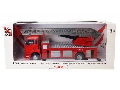 Bild zu Feuerwehrauto Fire Truck mit ausziehbarer Drehleiter