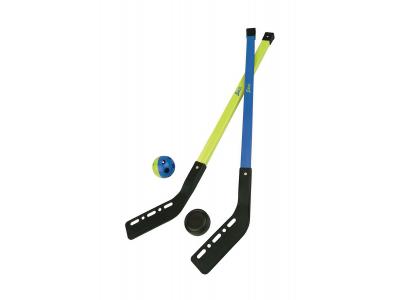 Bild zu 2 Hockeyschläger Schläger Kinder Street Hockey Eishockey 77 cm Ball + Puck