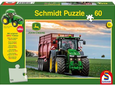 Bild zu Schmidt SIKU John Deere Puzzle 60 tlg mit Spielzeug Traktor