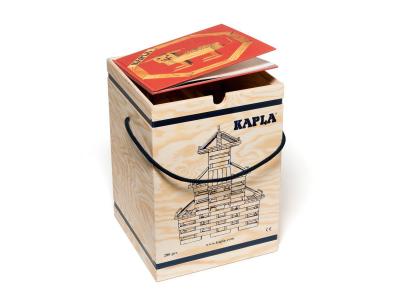 Bild zu Kapla natur Holzspielzeug 280 Teile Holzbox mit Kunstbuch rot 