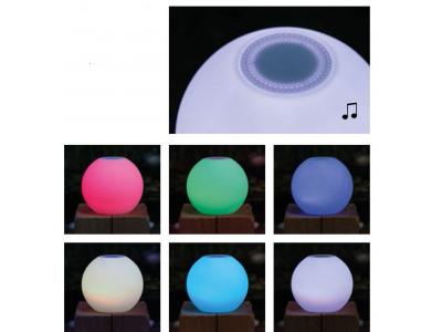 Bild zu LED Gartenlampe Pool Leuchte mit Bluetooth Lautsprecher Farbwechsel uvm 30 cm