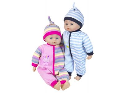 Bild zu Lissi Puppe weiche Babypuppe mit 24 Sounds 38 cm blau oder rosa