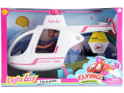 Bild zu Puppe Lucy mit Mega Hubschrauber Helikopter mit Sound  im Set