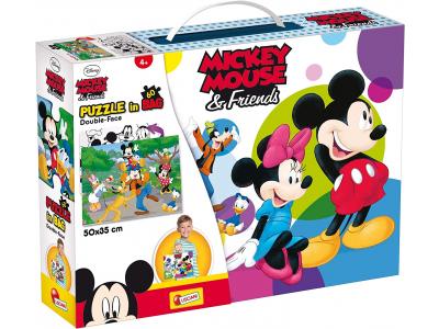 Bild zu Mickey Minnie Mouse Puzzle 60 tlg doppelseitig in Tragetasche