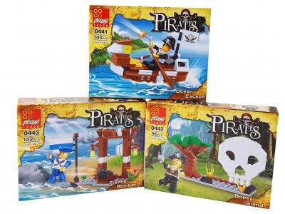 Bild zu Peizhi Piraten kompatible Kunststoff Bausteine 3 Set mit 301 Teile