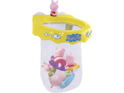 Bild zu Peppa Pig Badespielzeug Badenetz mit 2 Peppa Figuren Peppa und Schorsch