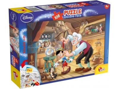 Bild zu Disney Puzzle Pinocchio 108 tlg doppelseitig