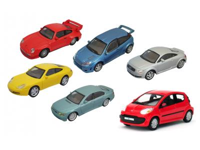 Bild zu 6 Stk Spielzeugauto Modellauto Die Cast 1:43 Porsche Ford Citroen uvm