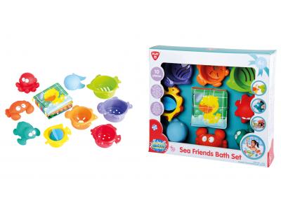 Bild zu Badwannenspielzeug Set Badetiere und Babybuch Wasserformen