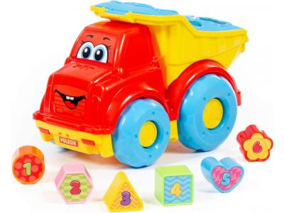 Bild zu Polesie Kleinkind LKW Kipper Lastwagen mit Formen und Farben Steckspiel