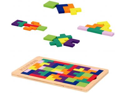 Bild zu Holzpuzzle wie Tetris Tangram Holz Legepuzzle Polyforms 