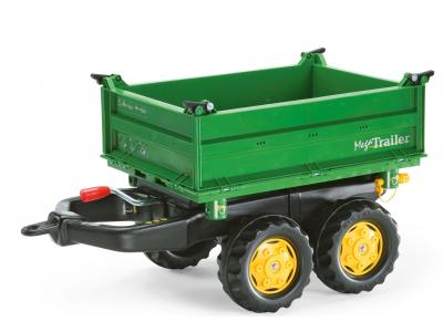 Bild zu Rolly Toys  Mega-Trailer grün Traktor Anhänger Dreiseitenkipper