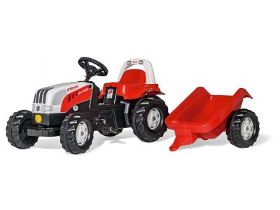 Bild zu Rolly Toys RollyKid Traktor Trettraktor Steyr CVT 6165 mit Anhänger