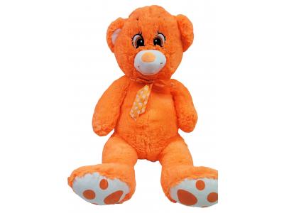 Bild zu Teddybär Neon orange riesiger Teddy zuckersüß 80 cm Glitter
