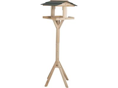 Bild zu Vogelhaus Vogel Futterhaus aus Holz mit Ständer für Garten - Balkon 115 cm