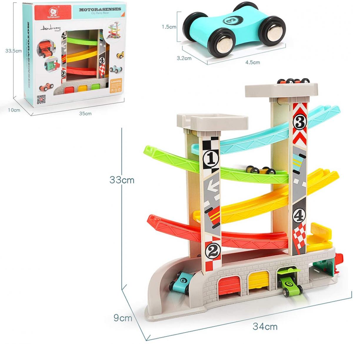 Top Bright Spielzeugauto-Set Rennbahn Autostrecke 
