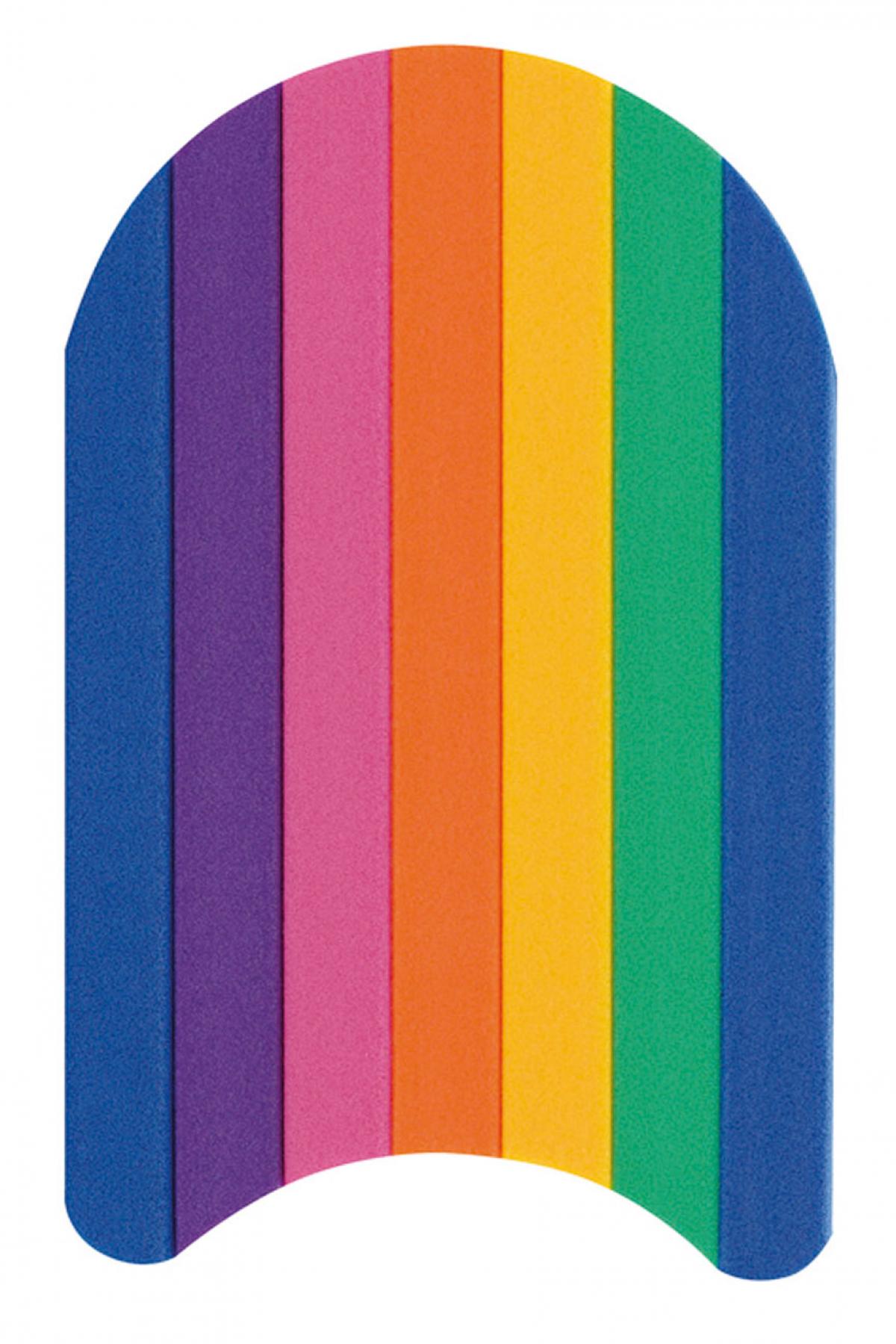 Schwimmbrett Comfy Kick Schwimmhilfe Kickboard in Regenbogenfarben 